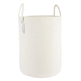 XUANGUO cotton rope laundry basket 16d-22h showing sturdy, spacious laundry option