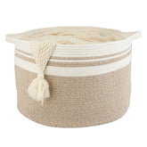 XUANGUO rope basket blanket storage in 22x14 round form for easy access