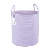 XUANGUO rope laundry basket folded shows compact storage for clothes and blankets.