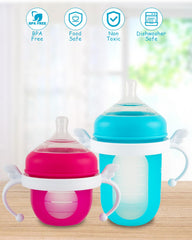 XUNICUTE bottle handles compatible with Boon Nursh 8oz bottles.