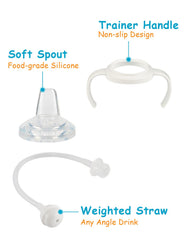XUNICUTE bottle handle set features ergonomic grip for tiny hands