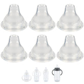 XUNICUTE replacement Nuk spout assembly closeup highlighting soft silicone tip for gentle sipping