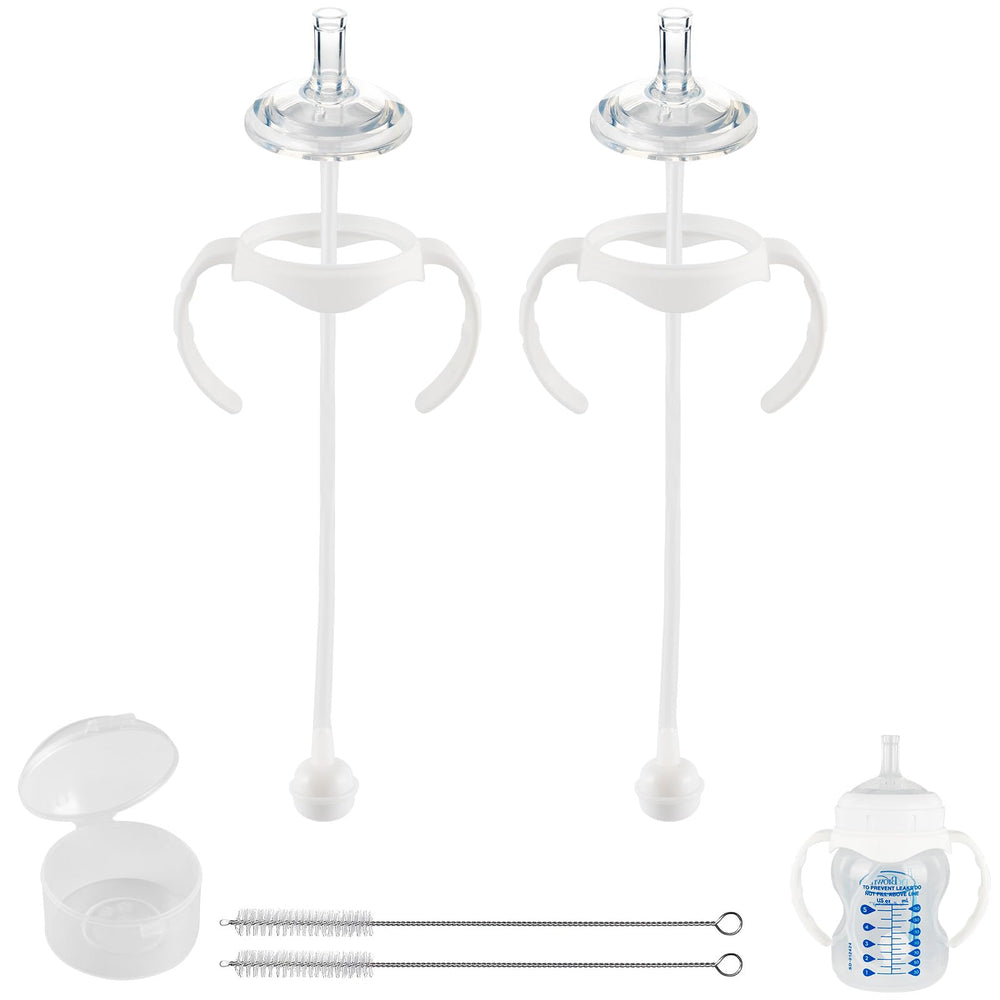 XUNICUTE Sippy Conversion Kit wide-neck bottle nipples ready for easy transition
