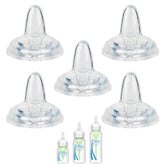 XUNICUTE sippy nipple for Dr. Brown's Narrow Bottle with soft spout for easy transition