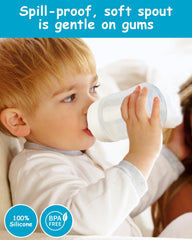 XUNICUTE Sippy Nipple wide neck compatibility with Evenflo Balance bottles