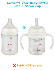 XUNICUTE soft spout nipple close-up shows gentle silicone for baby comfort.