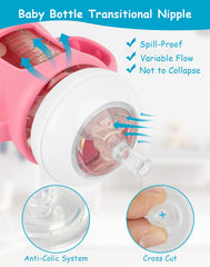 XUNICUTE weighted straw attachment enables controlled flow for smooth sips