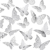 XUNXMAS 3D silver butterfly wall decor 48pcs for quick room refresh.