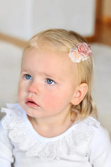 XuoAz baby flower hairclip pack3 style2 shows secure clip for tangle-free styling
