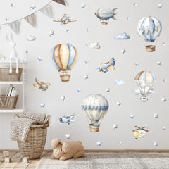 XUOIAYNB watercolor clouds wall sticker soft ceiling of imagination for kids