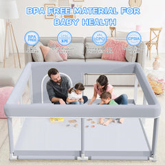 XVISHX playpen base with safety suction cups improves stability