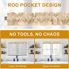 XWZO Sleeve Topper in a window setting ideal for dining or living spaces.
