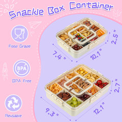 Xyptorix Snack Box dividers adjustable to customize snacks