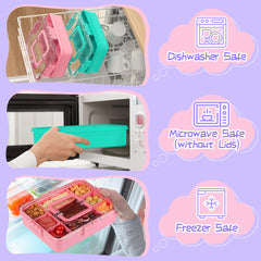 Xyptorix Snack Box base is microwave-safe when the lid is removed.