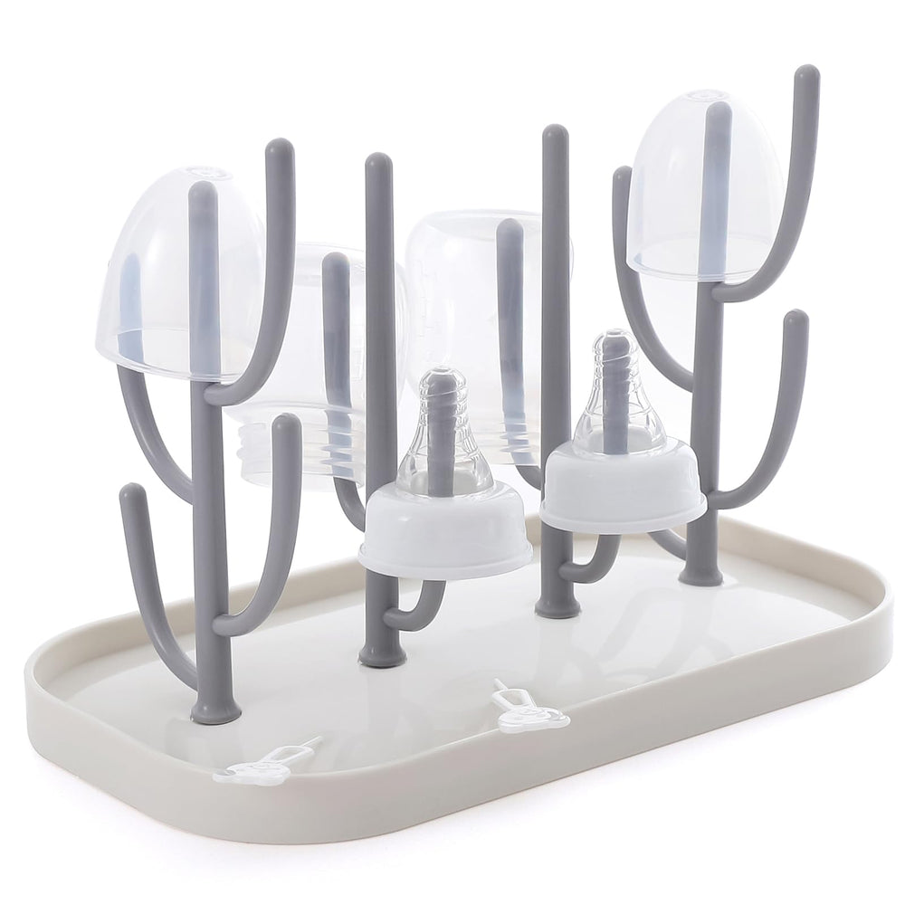 XYW bottle drying rack countertop keeps bottles organized for quick air drying.