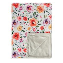 Yagle Mate baby blanket with flower print for crib, gentle touch for naps.