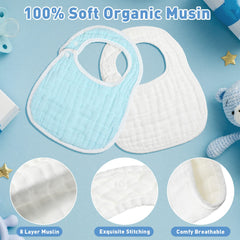 Yahenda 24-pcs green-bandana bibs, breathable fabric for all-day wear.