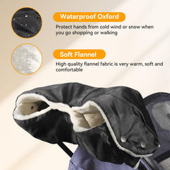 YAHENLI hand muff waterproof exterior shields hands from wind and rain.