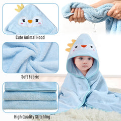 Yaiseiko 31.5x31.5 inch towel size fits newborns through toddlers