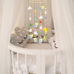 Yalikop Baby Mobile DIY Kit assembly image shows easy step-by-step setup for families