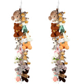 Yalikop stuffed animal chain 79in with clips for organized toy display