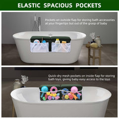 Yalumo exterior pockets in use organize bath essentials within reach.