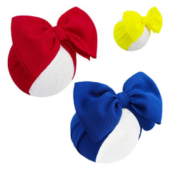 YanJie 3PCS headbands red bow for newborns—soft, gentle comfort.