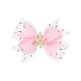 YanJie 4-inch baby hair bow for daily wear and celebrations.