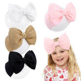 YanJie 6inch headbands with black bow for stylish newborn daily wear