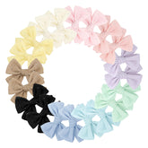 yanjie baby bows 4-5-inch pair in colorful hues for versatile outfits
