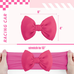yanjie baby headband stretchy 6inch bow for growing newborns