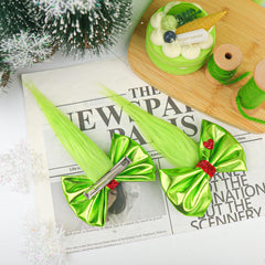 YanJie Christmas hair accessory clip doubles as stocking decor or gift accent