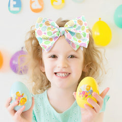 YanJie headband with carrot print adds playful Easter flair to outfits.