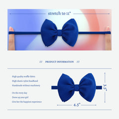 YanJie 4th of July bows boost festive outfits with red, white, blue accents.