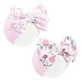 YanJie ghost bow headband pink, cozy fit for baby photos