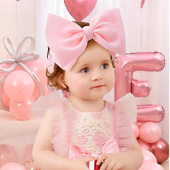 YanJie nylon baby bows offer gentle fit without pinching hair