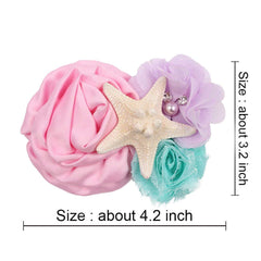 YanJie starfish detail on clip, coastal charm for everyday hairstyles.