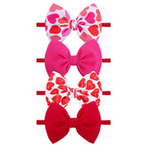 YanJie Valentines baby headband pink heart, soft and photo-ready charm.