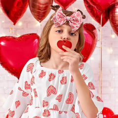 YanJie Valentines bows toddler headband set showcases three cute styles for everyday wear.