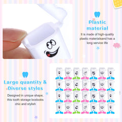 Yaomiao baby teeth storage container closeup shows sturdy plastic and smooth edges.