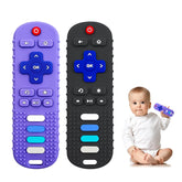 YAPPROMO Babay remote teether front view with silicone bumps for gum comfort