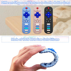 YAPPROMO bright colors teether captures infant attention for sensory exploration