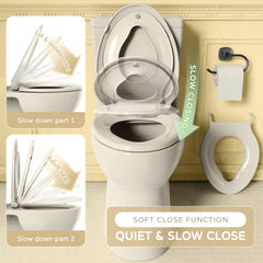 YASFEL ergonomic toilet seat design enhances comfort for adults and kids