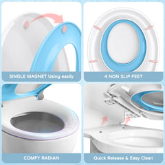 YASFEL ergonomic round seat offers comfortable seating for long bathroom moments