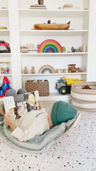Yay! Mats 6x4-tiles-assembled demonstrates a large, seamless play area for babies and toddlers.