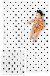 YAY! MATS Brooklyn Cross White tiles assembled for a stylish, safe play area.