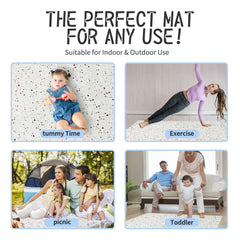 Yay! Mats non-slip-backing shows stable, water-resistant surface for mess-prone play sessions.