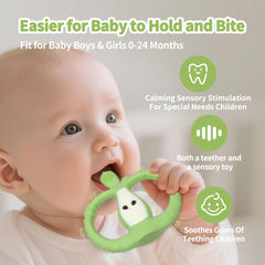 Yayajiao usb-rechargeable-teether demonstrates long-lasting use and cordless convenience for caregivers.