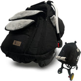 Yazely baby car seat cover winter closed preserves warmth and shields from cold winds.