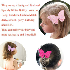 Yazon eight-color bow clips set for versatile match with any look